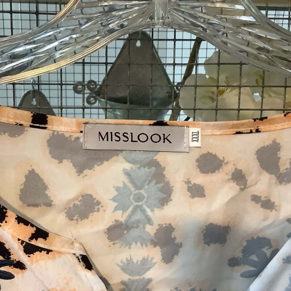 Misslook Multicolor Floral and Leopard Print Tunic - Picture 5 of 6